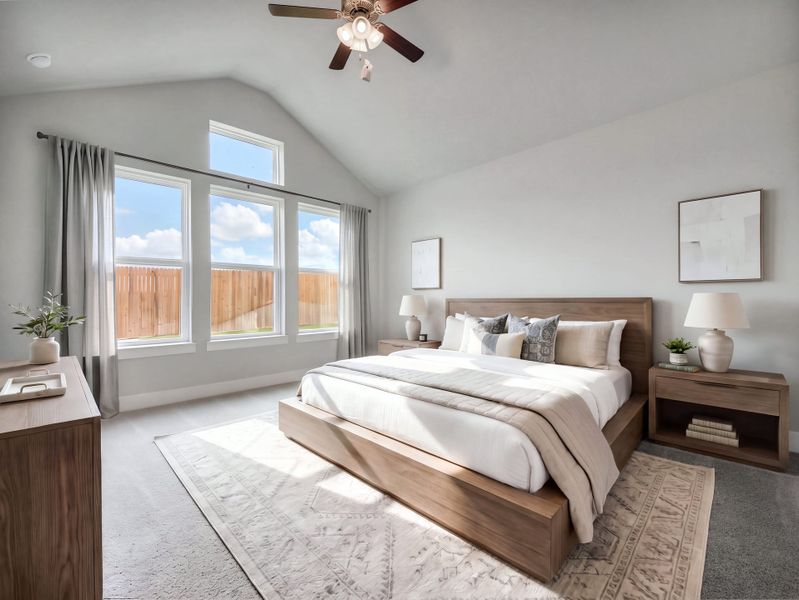 Furnished interior view inside a new home in Parklands Estates, Schertz (Image 6).