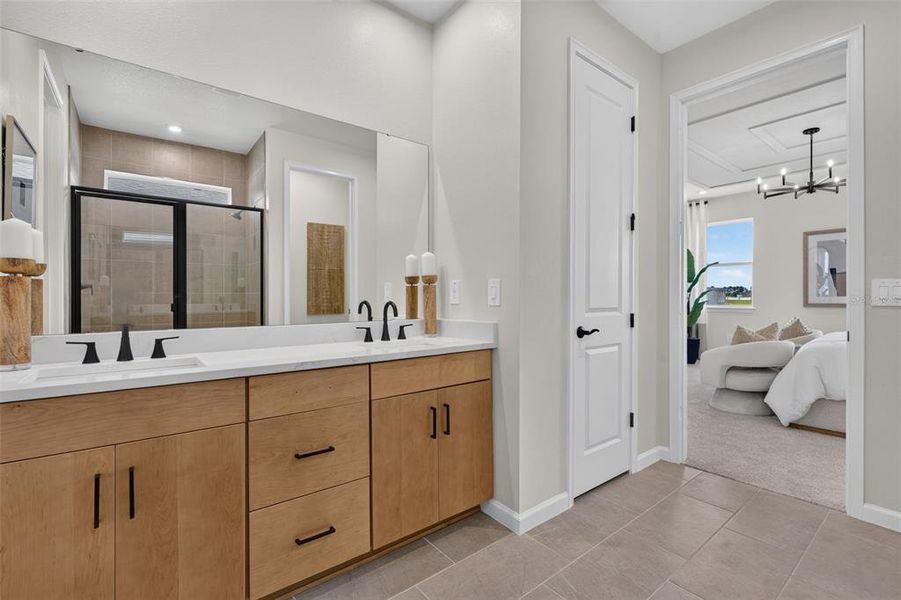 Furnished interior view inside a new home in Pasadena Ridge Master, Dade City (Image 23).