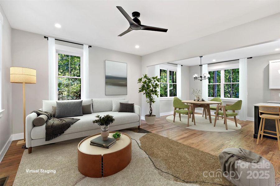 Furnished interior view inside a new home in , Asheville (Image 19).
