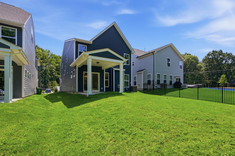 Exterior details and patio area of a home in Caldwell Forest, Charlotte (Image 26). Exterior details and patio area of a home in Caldwell Forest, Charlotte (Image 26).