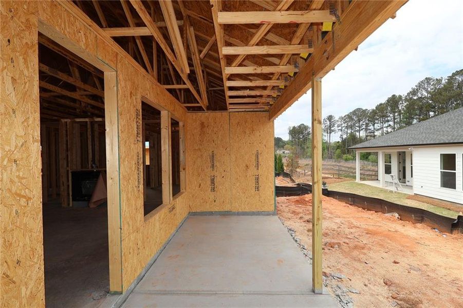 In-progress construction of a new home in Maple Grove at Towne Lake, Woodstock, GA (Image 7).
