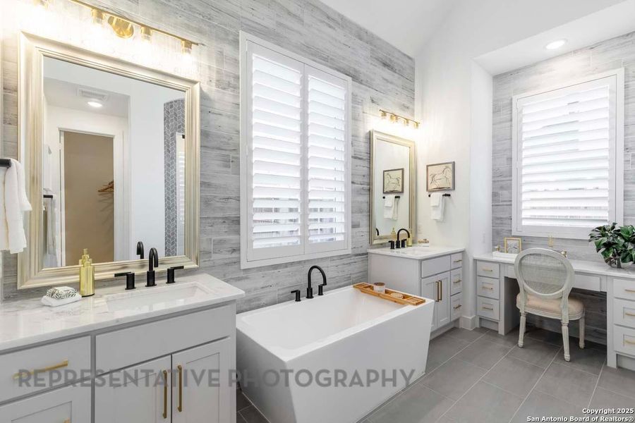 Furnished interior view inside a new home in Esperanza, Boerne (Image 15). Furnished interior view inside a new home in Esperanza, Boerne (Image 15).