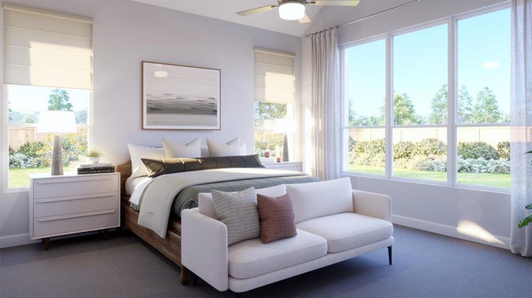 Furnished interior view inside a new home in Chatham Reserve, Providence Village (Image 6).