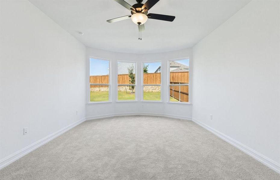 Owner's suite with bay window Owner's suite with bay window