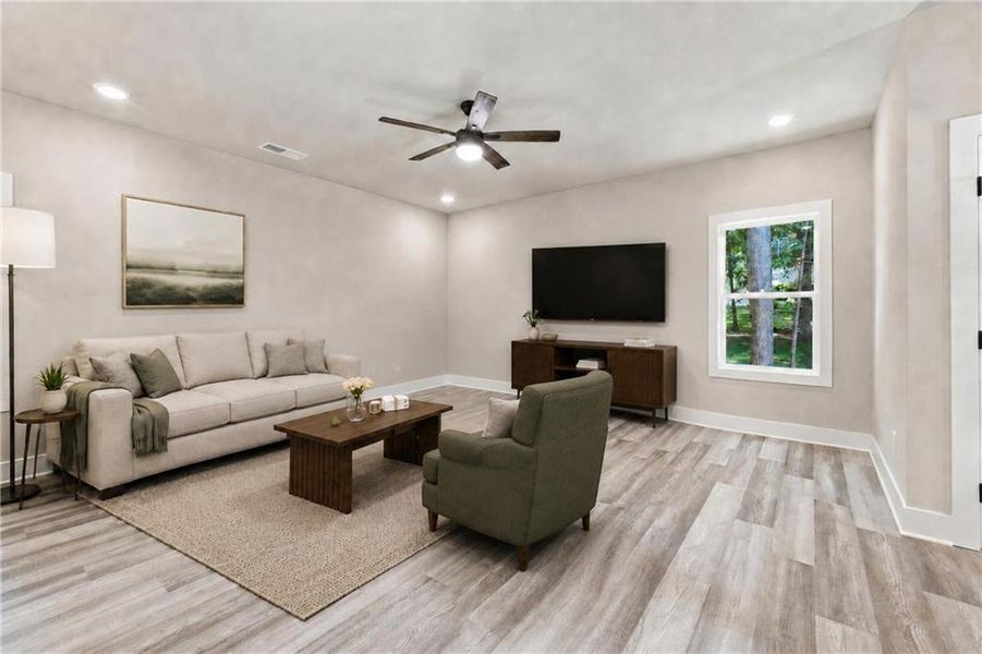 Furnished interior view inside a new home in , Cumming (Image 8).