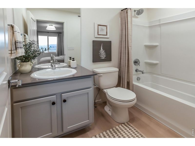 Furnished interior view inside a new home in , Fort Collins (Image 26). Furnished interior view inside a new home in , Fort Collins (Image 26).