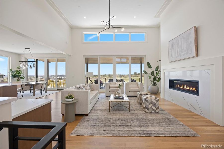 Furnished interior view inside a new home in , Castle Rock (Image 34).