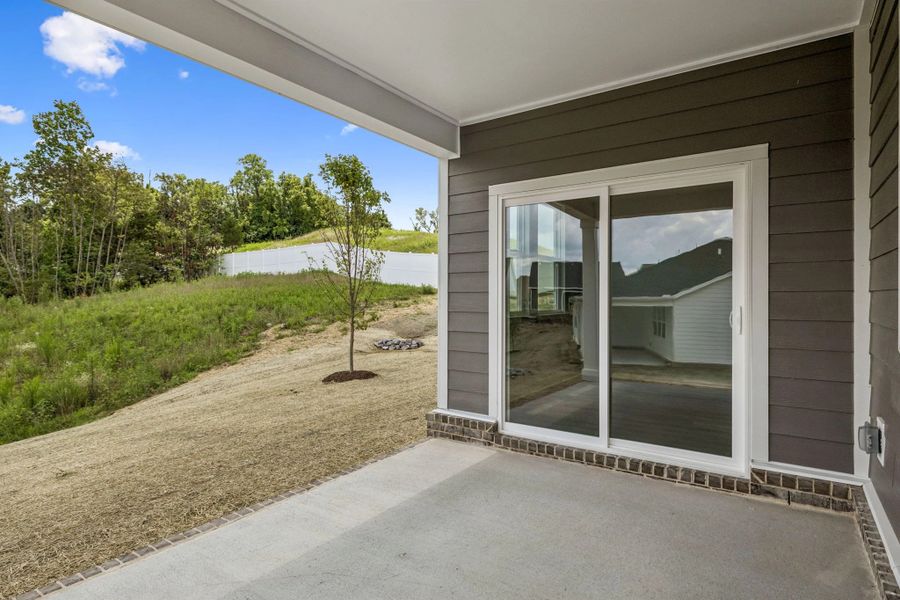 Exterior details and patio area of a home in Cedars at Cane Ridge | 55+ Community, Antioch (Image 21).