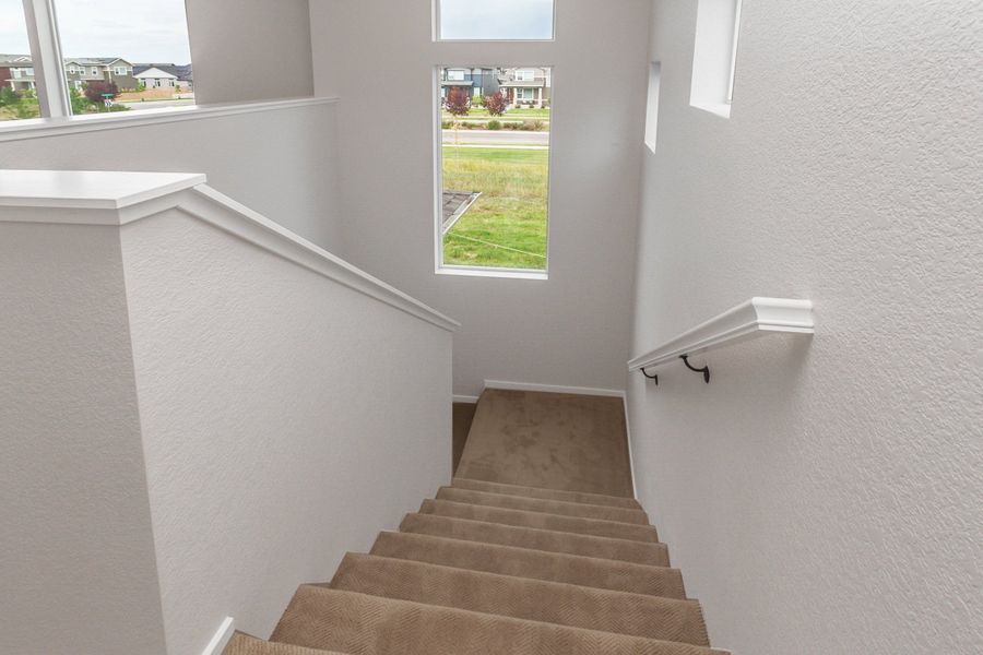 Spacious, unfurnished interior of a new home in Trailside, Timnath (Image 22).