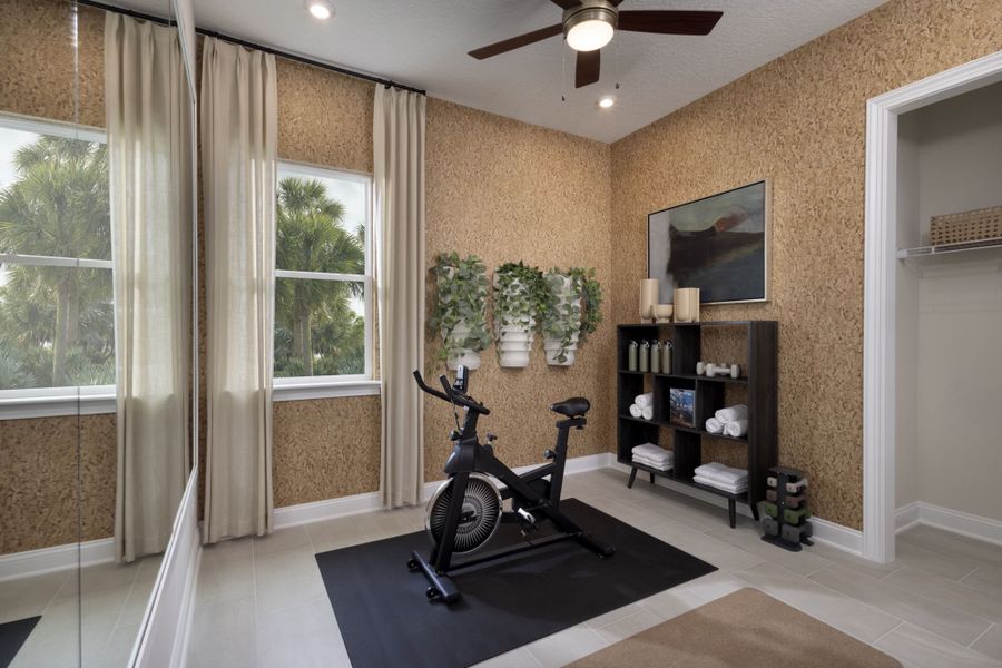 Representative furnished interior of a home built from the Curacao by Mattamy Homes in RiverTown, St. Johns (Image 15).