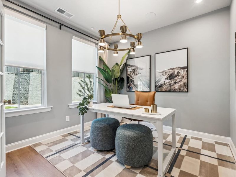 Representative furnished interior of a home built from the Hudson by Tri Pointe Homes in Old Town Village, Waxhaw (Image 10).