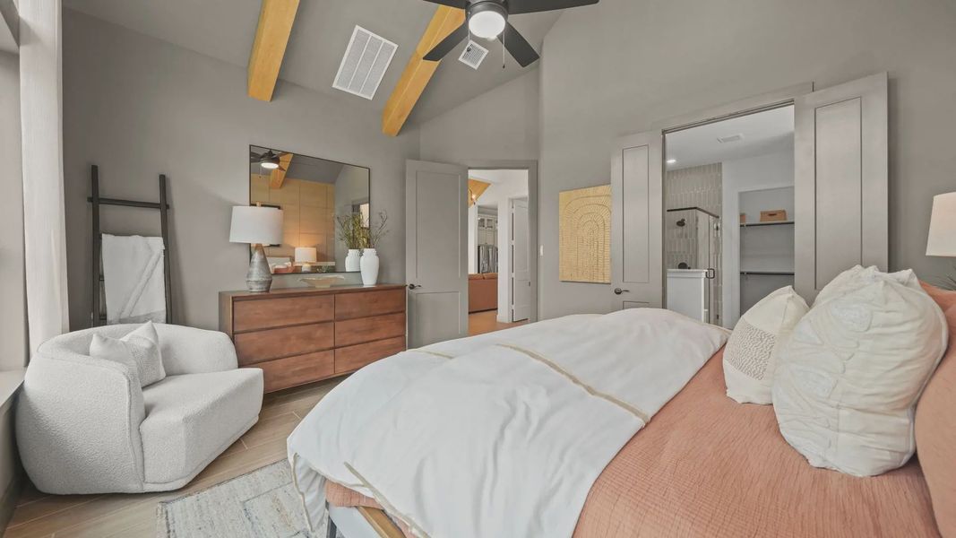 Furnished interior view inside a new home in Grange, Katy (Image 25).