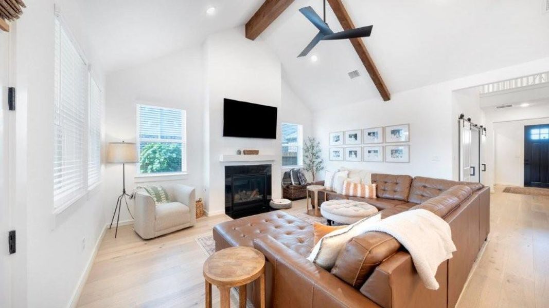 Furnished interior view inside a new home in , League City (Image 13).