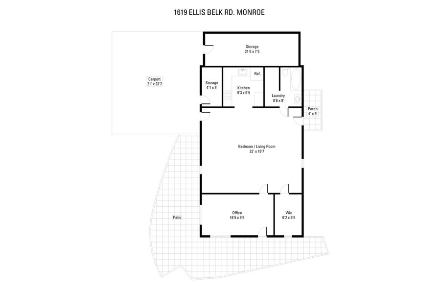 Guest House floor plan.