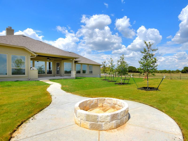 Representative exterior details of a home built from the San Simeon I by Giddens Homes in Clearwater Ranch, Liberty Hill (Image 134).