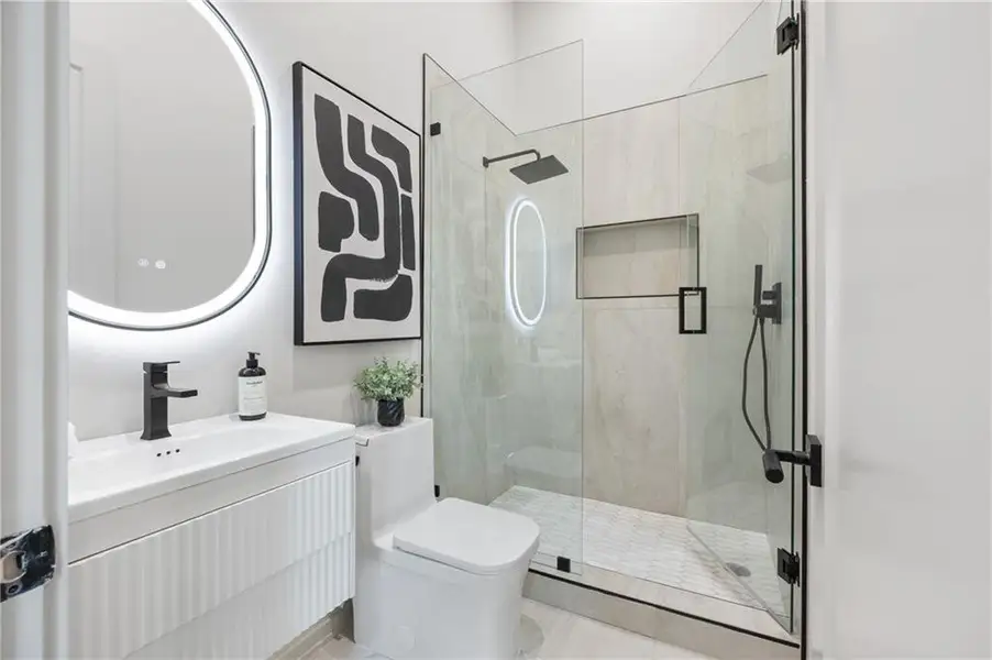 Furnished interior view inside a new home in , Sandy Springs (Image 47).