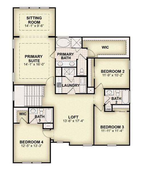 2D floor plan layout for the Merritt by Rockwell Homes in Grassmere, Zellwood, FL (Image 7). 2D floor plan layout for the Merritt by Rockwell Homes in Grassmere, Zellwood, FL (Image 7).