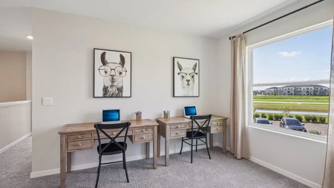 Furnished interior view inside a new home in Towns at Woodsdale, Wesley Chapel (Image 15).