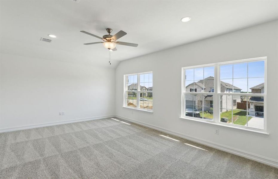 Airy game room *real home pictured