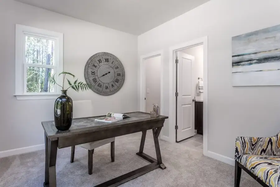 Furnished interior view inside a new home in The Townes at Willow Park, Cary (Image 12).