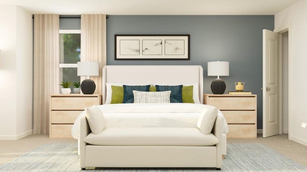 Furnished interior view inside a new home in Deer Valley, Canton (Image 1).