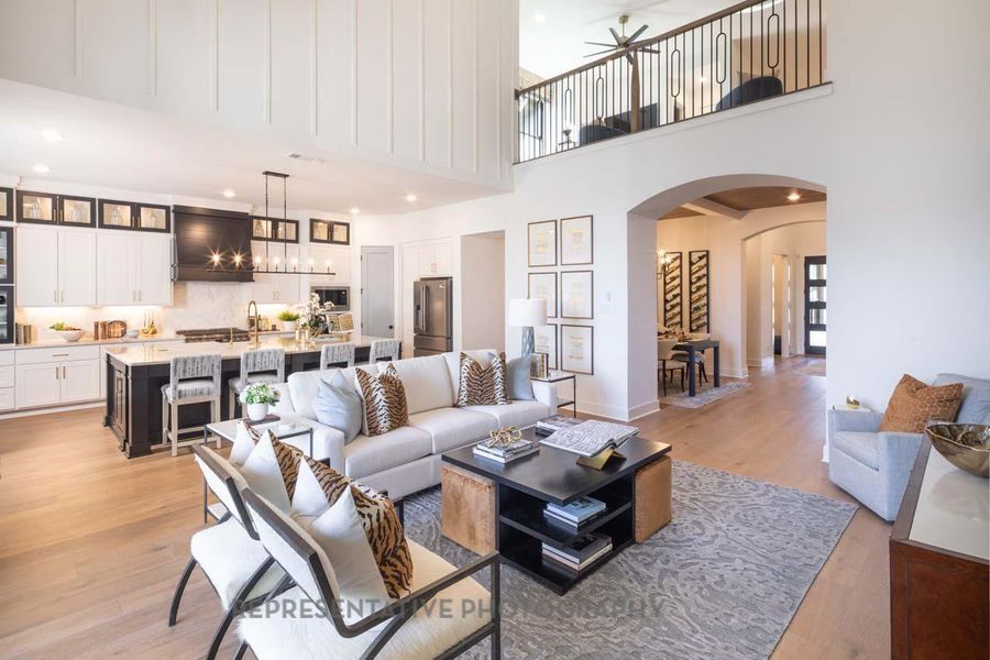 Furnished interior view inside a new home in Sienna, Missouri City (Image 15).