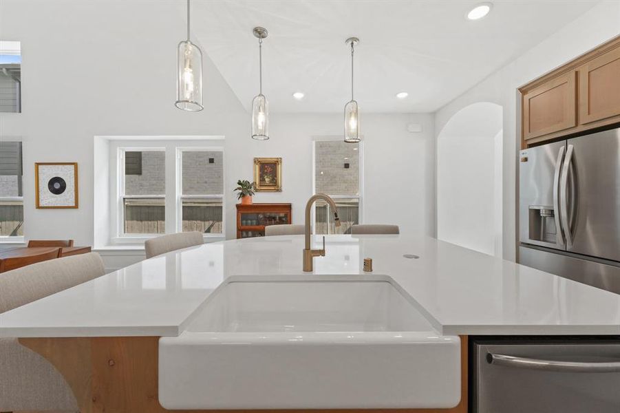 Furnished interior view inside a new home in Pecan Square, Northlake (Image 10). Furnished interior view inside a new home in Pecan Square, Northlake (Image 10).
