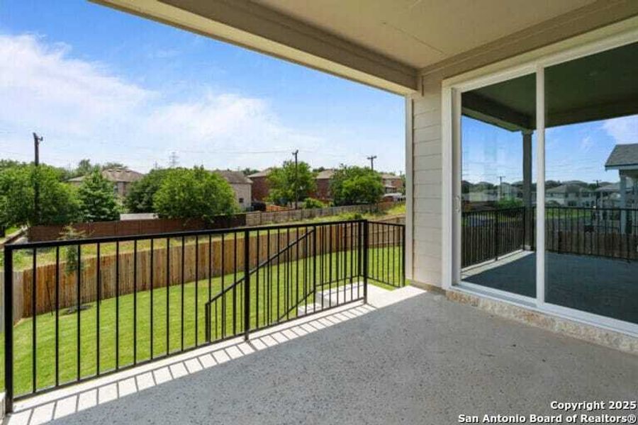 Exterior details and patio area of a home in Skybrooke, San Antonio (Image 3).