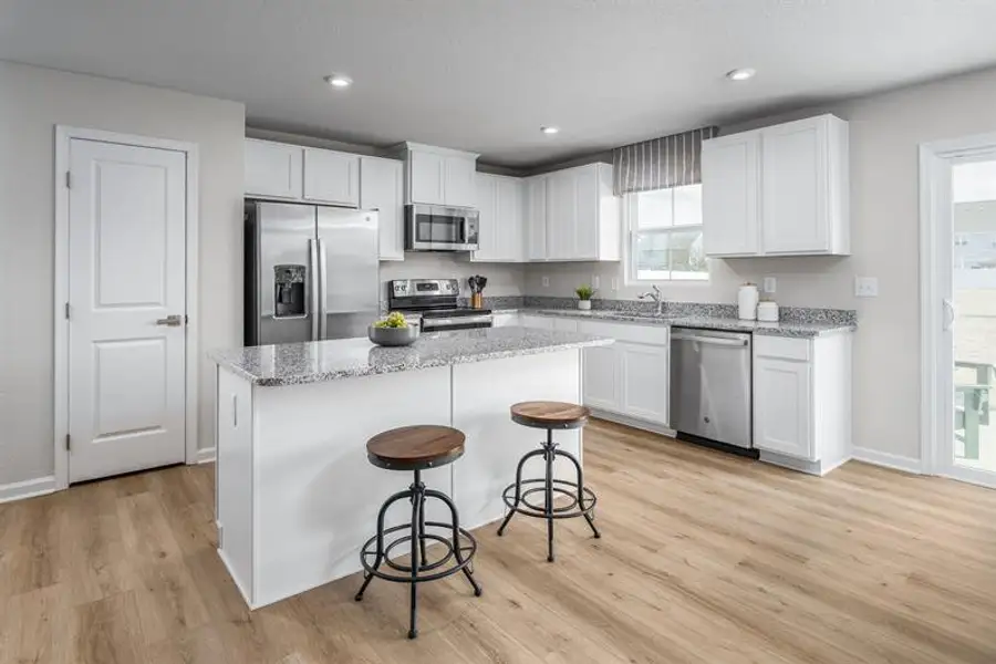 Furnished interior in a model home at Stockbridge in Elizabeth City (Image 3).