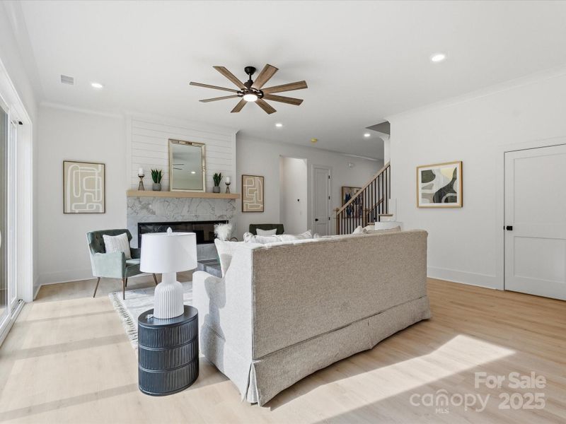 Furnished interior view inside a new home in , Mooresville (Image 32).