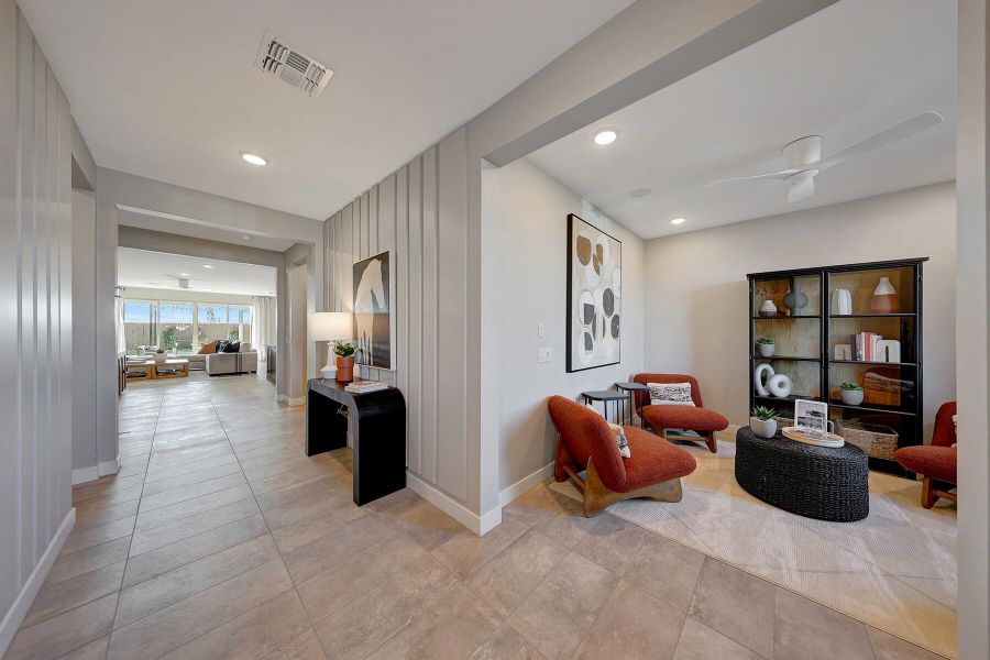 Representative furnished interior of a home built from the Slate by Mattamy Homes in Miravida, Surprise (Image 17).