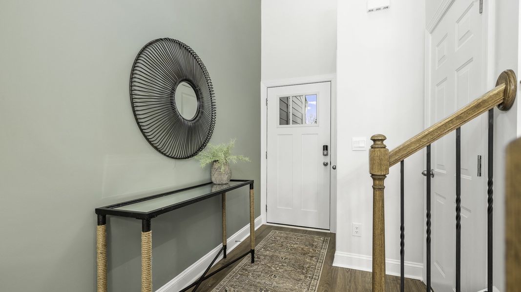 Furnished interior view inside a new home in The Meadows at Kinsley, Jamestown (Image 3). Furnished interior view inside a new home in The Meadows at Kinsley, Jamestown (Image 3).
