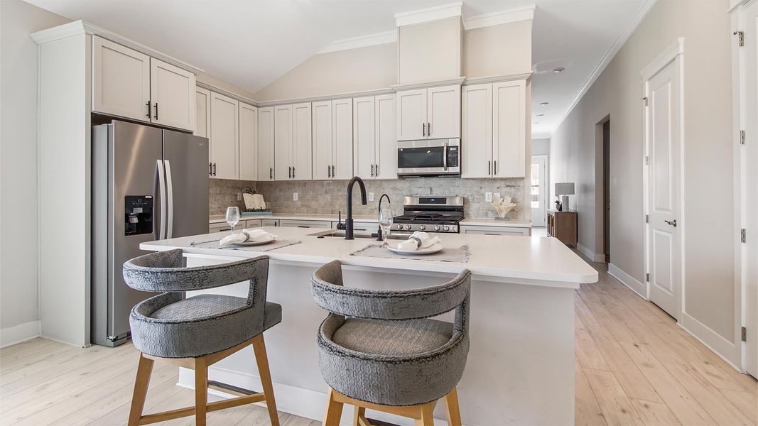 Furnished interior view inside a new home in Breakfast Point East Phase I, Panama City Beach (Image 18).