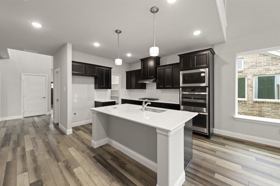 Furnished interior view inside a new home in Keeneland, Aubrey (Image 5).