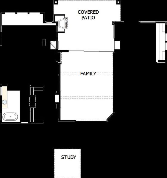 2D floor plan layout of this home in Canyon Views – 80’ Paradise Series, Litchfield Park, AZ (Image 6). 2D floor plan layout of this home in Canyon Views – 80’ Paradise Series, Litchfield Park, AZ (Image 6).