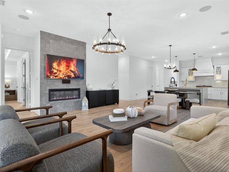 Furnished interior view inside a new home in , McKinney (Image 7).