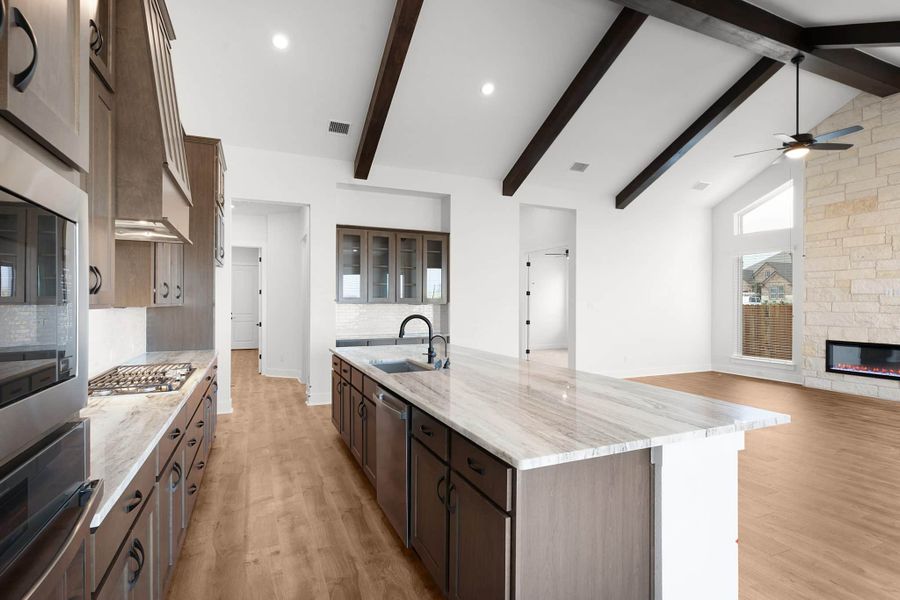 Furnished interior view inside a new home in The Grove at Blackhawk, Pflugerville (Image 9).