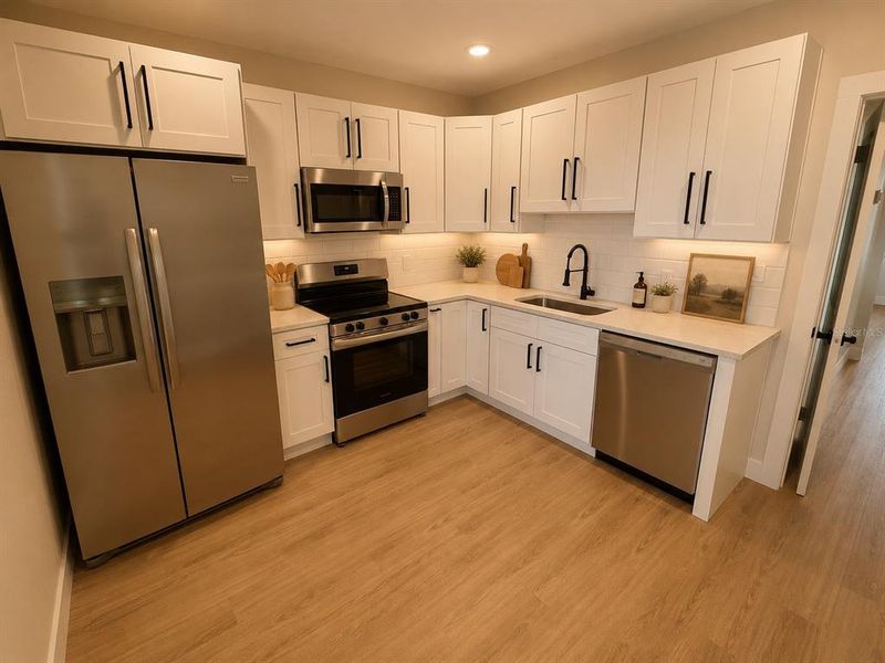 Furnished interior view inside a new home in , St. Petersburg (Image 18).