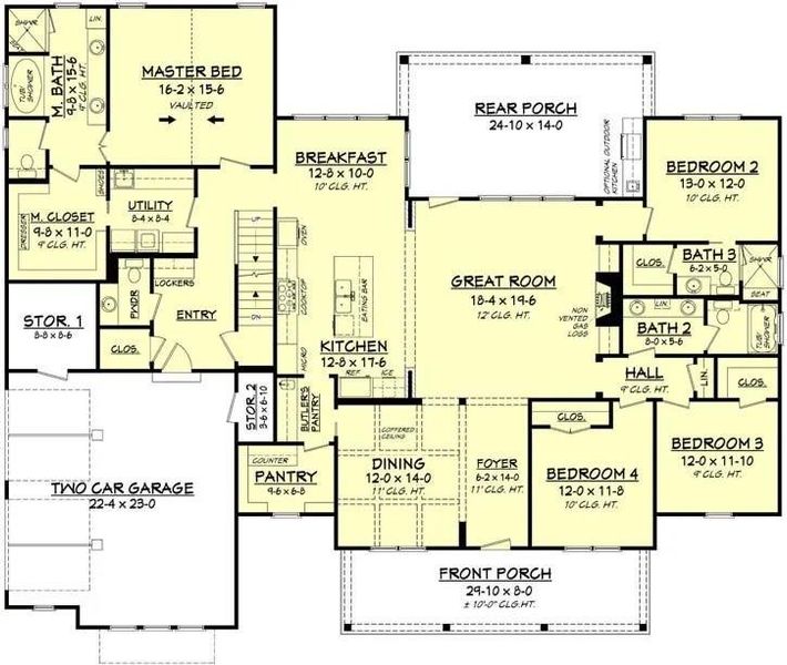 2D floor plan layout of this home in , White, GA (Image 3).