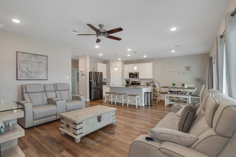Furnished interior view inside a new home in Marvida, Cypress (Image 6).