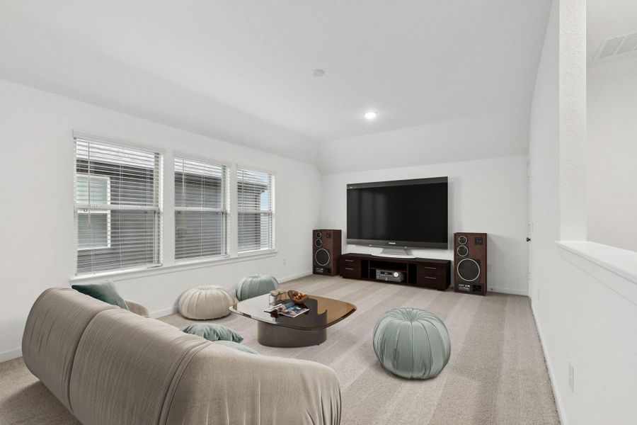 Furnished interior view inside a new home in Mavera, Conroe (Image 18).