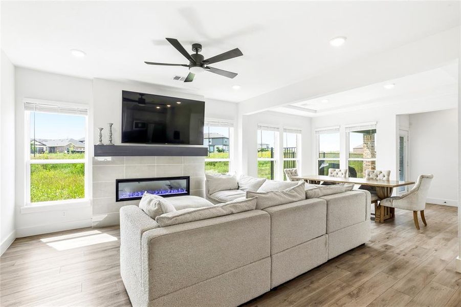 Furnished interior view inside a new home in The Villages of Hurricane Creek, Anna (Image 28).