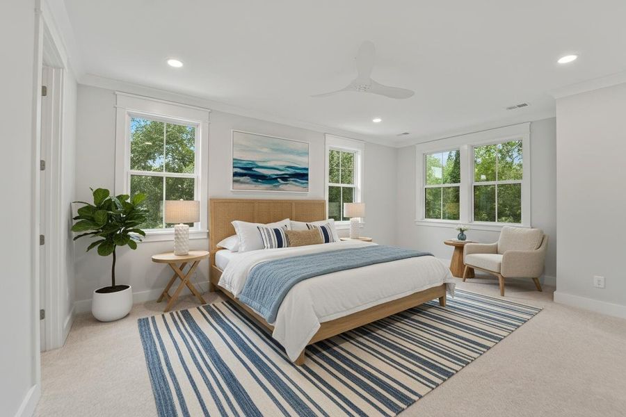 Furnished interior view inside a new home in , Johns Island (Image 40).