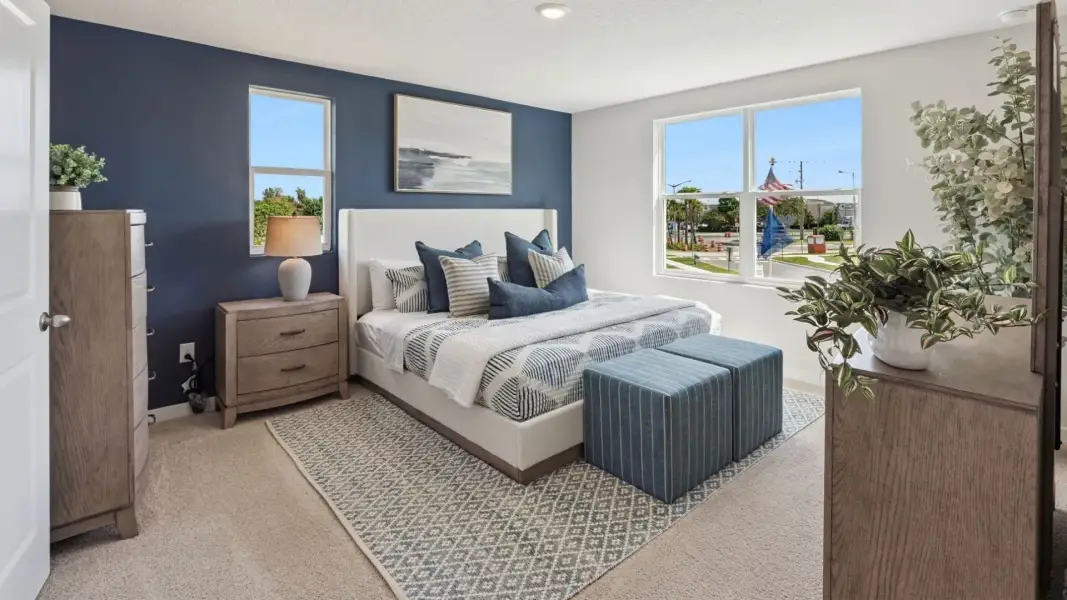 Furnished interior view inside a new home in Fish Lake Cove, Kissimmee (Image 8).