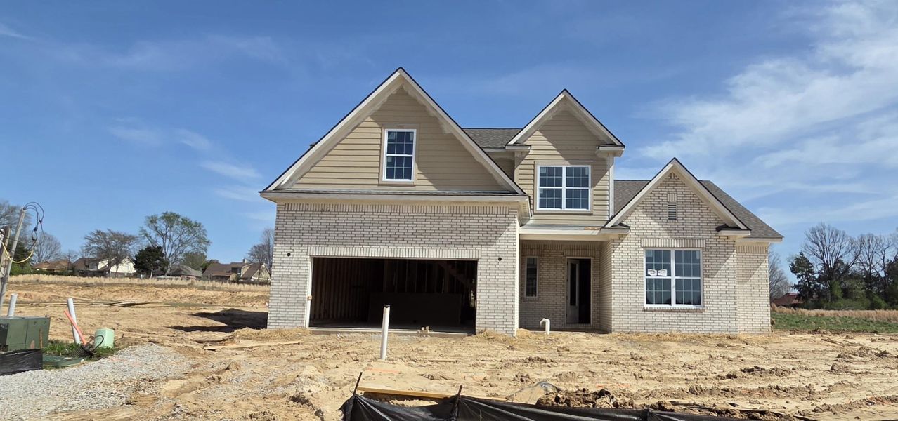 In-progress construction of a new home in Twin Oaks, Oakland, TN (Image 21).