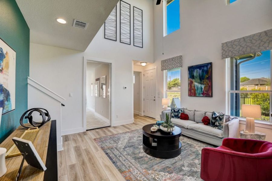 Representative furnished interior of a home built from the Pecos by Pacesetter Homes in Avery Centre, Round Rock (Image 24).