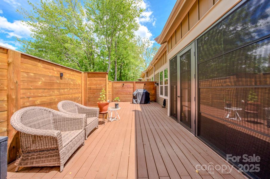 Exterior details and patio area of a home in , Black Mountain (Image 2).