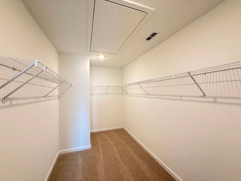 Spacious Primary Bedroom Walk-In Closet