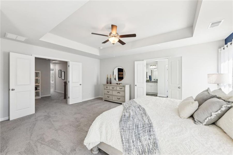 Furnished interior view inside a new home in The Hills at Cedar Creek, Winder (Image 38).