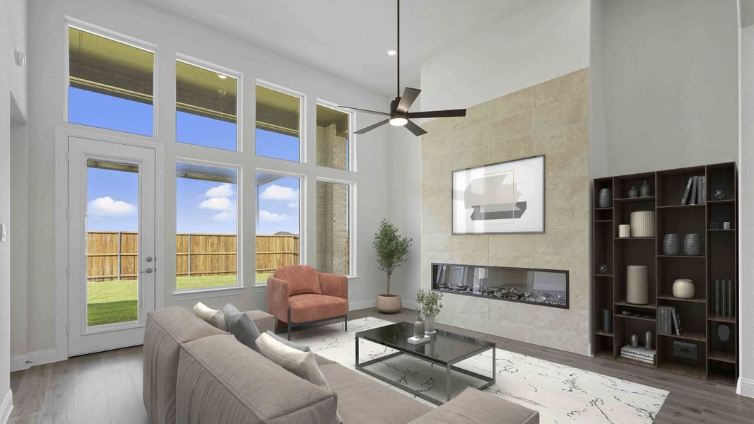 Furnished interior view inside a new home in Clearview Ranch, Royse City (Image 9).